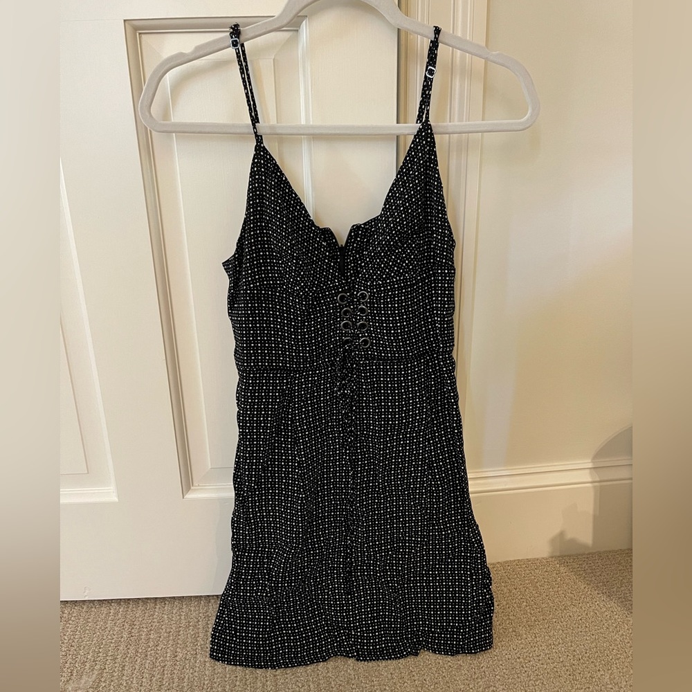 Blue life black mini dress